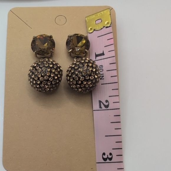 J. Crew Gold Textured Spherical Earrings - Picture 6 of 6